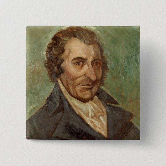 Porträt von Thomas Paine Button (Vorderseite)