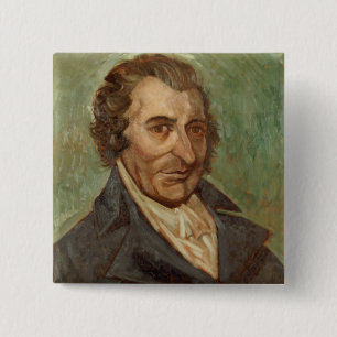 Porträt von Thomas Paine Button