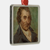 Porträt von Thomas Paine Silbernes Ornament (Rechts)