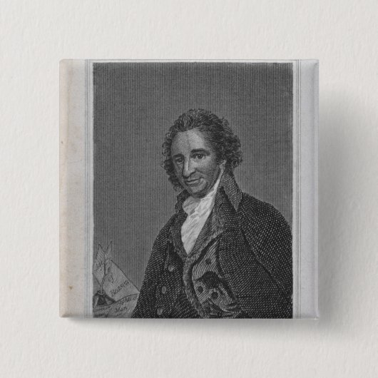 Porträt von Thomas Paine von Volumen I Button (Vorderseite)
