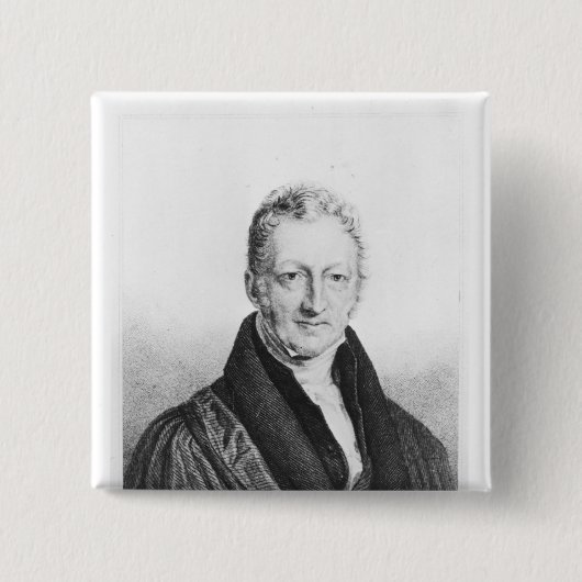 Porträt von Thomas Robert Malthus Button (Vorderseite)