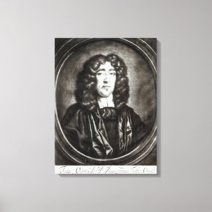 Porträt von Titus Oates graviert von R. Thompson Leinwanddruck
