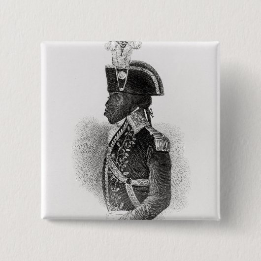 Porträt von Toussaint L'Ouverture Button (Vorderseite)