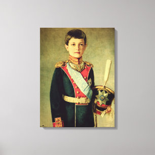 Porträt von Tsarevitch Alexei Nikolaevich; Leinwanddruck