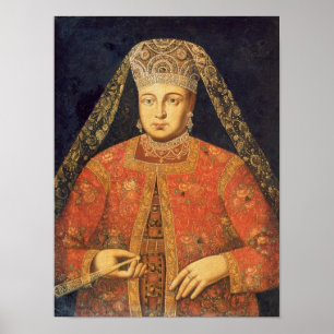 Porträt von Tsarina Marfa Matveyevna Poster