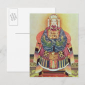 Porträt von Tzu Hsi, der Kaiserin Dowager Postkarte (Vorne/Hinten)