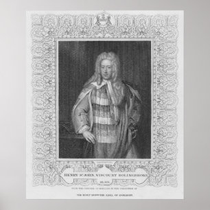 Porträt von Vicomte Bolingbroke Henry-Johannes Poster