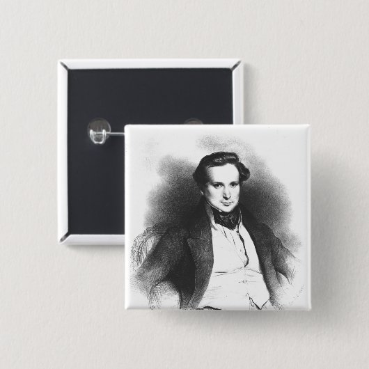 Porträt von Victor Hugo Button (Vorne & Hinten)