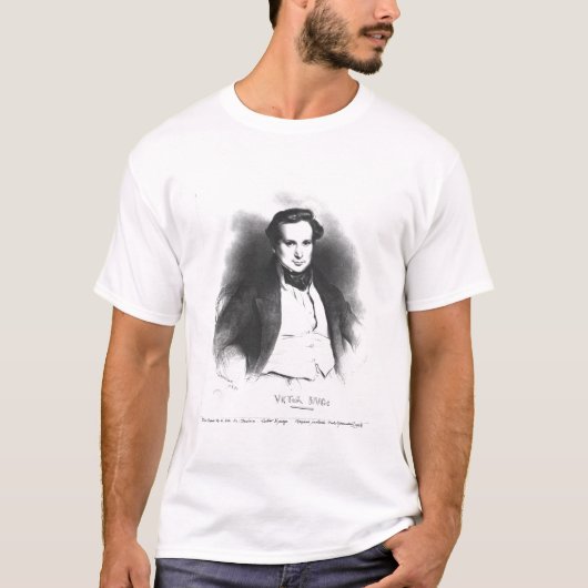 Porträt von Victor Hugo T-Shirt (Vorderseite)