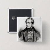 Porträt von Vincenzo Bellini Button (Vorne & Hinten)