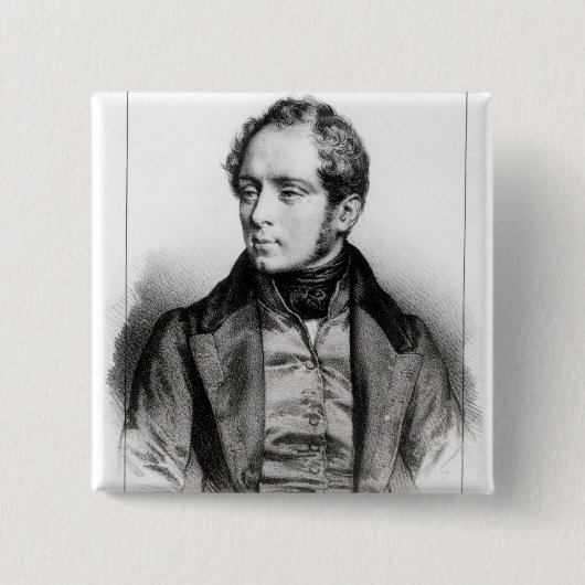 Porträt von Vincenzo Bellini Button (Vorderseite)