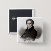 Porträt von Vincenzo Bellini Button (Vorne & Hinten)
