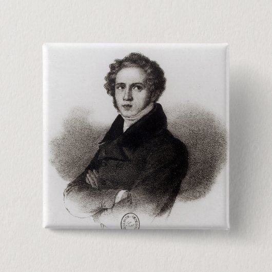 Porträt von Vincenzo Bellini Button (Vorderseite)