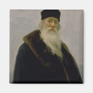 Porträt von Vladimir Vasil'evich Stasov 1900 Magnet
