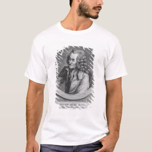 Porträt von Voltaire, von einem Zeichnen T-Shirt