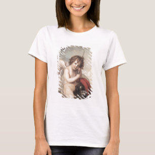 Porträt von VorlagenOswald Fawcett als Amor (Öl an T-Shirt