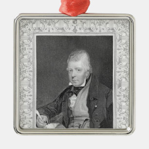 Porträt von Walter Scott Ornament Aus Metall