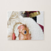 Porträt von Weihnachtsmann stellen und Geschenke Puzzle (Horizontal)