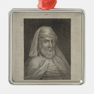 Porträt von William Caxton und von seinem Drucker Ornament Aus Metall