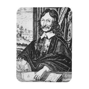 Porträt von William Lilly (1602-81), von seinem Magnet