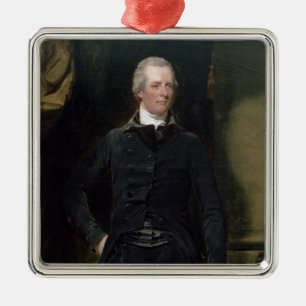 Porträt von William Pitt das jüngere Silbernes Ornament