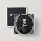 Porträt von William Shakespeare 1719 Button (Vorne & Hinten)