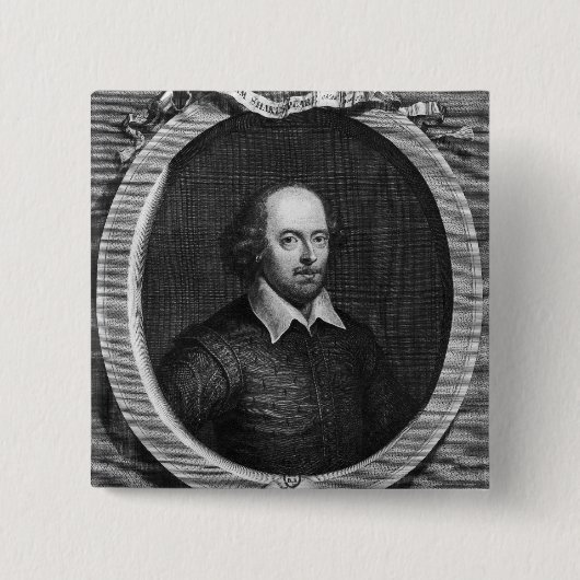 Porträt von William Shakespeare 1719 Button (Vorderseite)