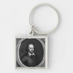 Porträt von William Shakespeare 1719 Schlüsselanhänger