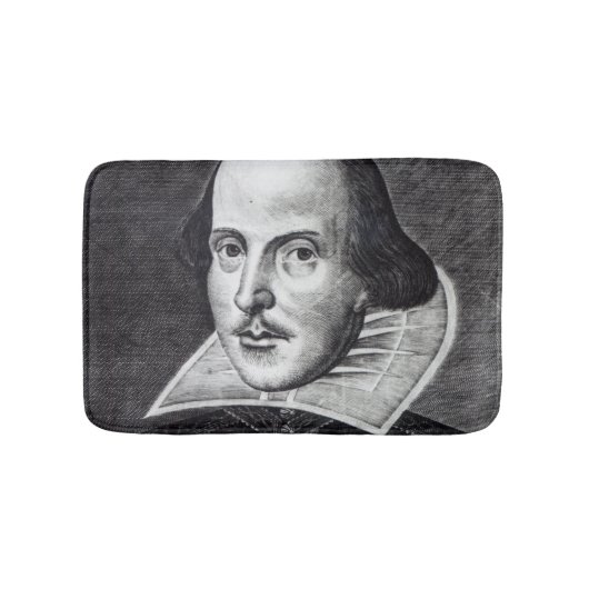 Porträt von William Shakespeare Badematte (Vorderseite)