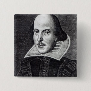 Porträt von William Shakespeare Button