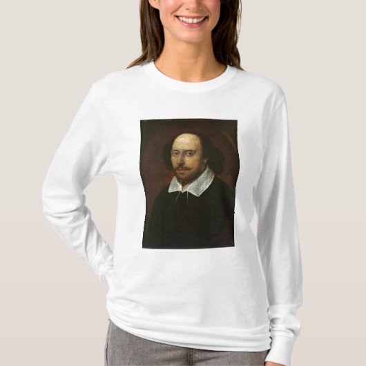 Porträt von William Shakespeare c.1610 T-Shirt (Vorderseite)