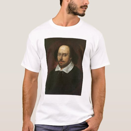Porträt von William Shakespeare c.1610 T-Shirt (Vorderseite)