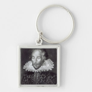 Porträt von William Shakespeare Schlüsselanhänger