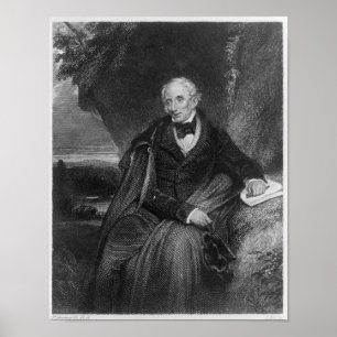 Porträt von William Wordsworth Poster