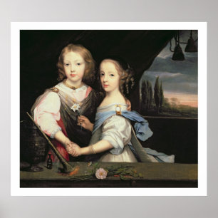 Porträt von Winston und von Arabella (1648-1730) Poster