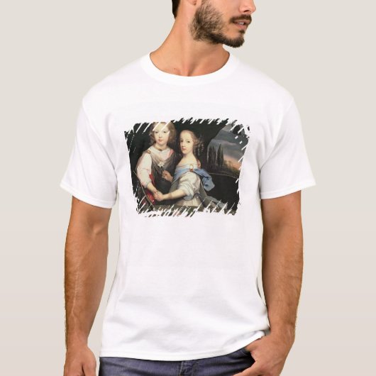 Porträt von Winston und von Arabella (1648-1730) T-Shirt (Vorderseite)