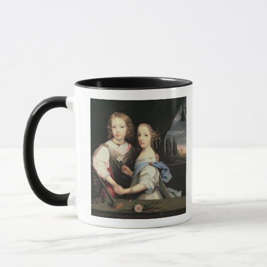 Porträt von Winston und von Arabella (1648-1730) Tasse (Links)