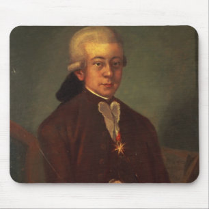 Porträt von Wolfgang Amadeus Mozart 2 Mousepad