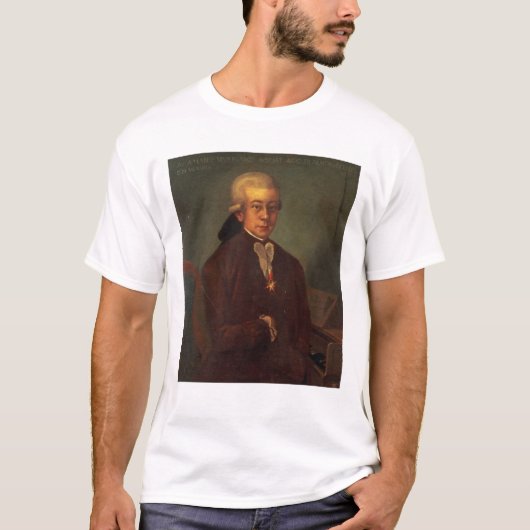 Porträt von Wolfgang Amadeus Mozart 2 T-Shirt (Vorderseite)