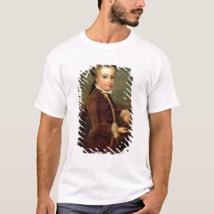 Porträt von Wolfgang Amadeus Mozart alterte T-Shirt