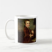 Porträt von Wolfgang Amadeus Mozart alterte Tasse (Links)