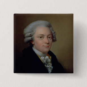 Porträt von Wolfgang Amadeus Mozart Button