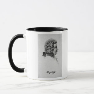Porträt von Wolfgang Amadeus Mozart Tasse