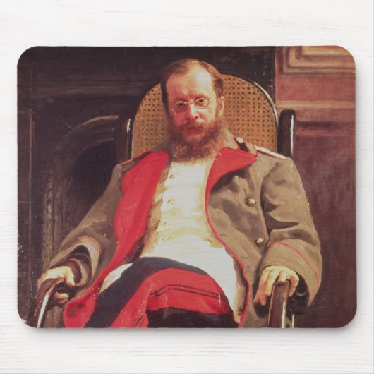 Porträt von Zesar Kjui, 1890 Mousepad (Vorne)