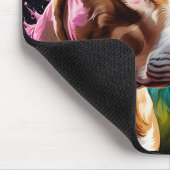 Porträt von zwei Pit Bulls Mousepad (Ecke)