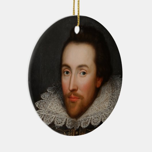 Porträt William Shakespeares Cobbe circa 1610 Keramikornament (Rechts)