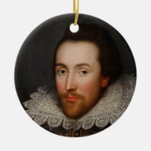 Porträt William Shakespeares Cobbe circa 1610 Keramikornament