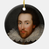 Porträt William Shakespeares Cobbe circa 1610 Keramikornament (Hinten)