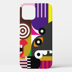 Porträt zweier Frauen - farbige Illustration. Frau Case-Mate iPhone Hülle