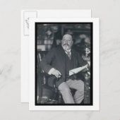 Porträtaufnahme von Edward VII (1841-1910) (b/w) Postkarte (Vorne/Hinten)